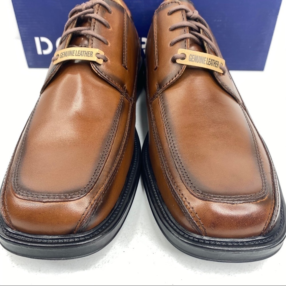 DOCKERS Perspective Tan Leather Lace Up Shoes - Picture 13 of 13
